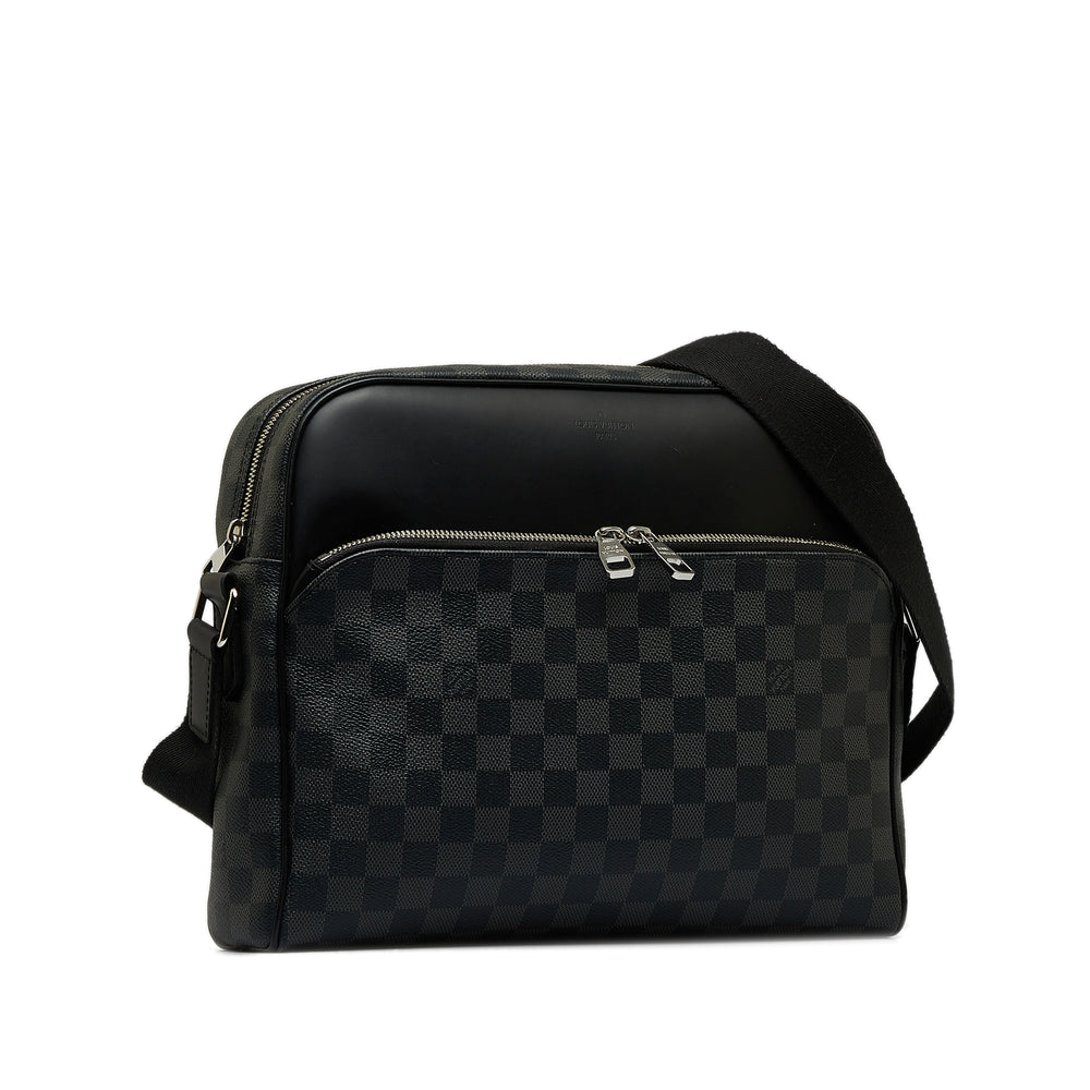 Damier Graphite Dayton Reporter MM Black - Gaby Paris