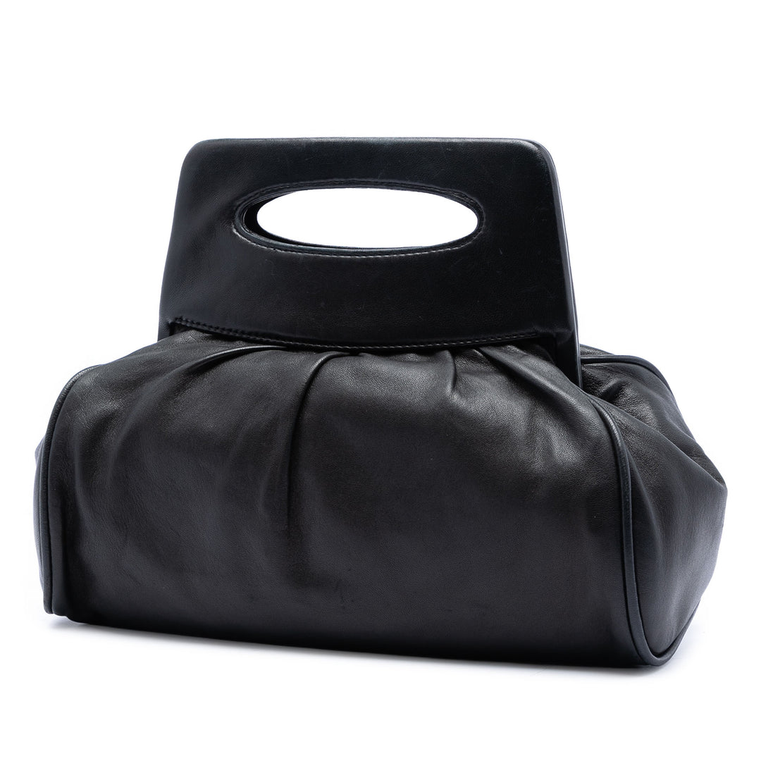 Chanel Cuir d’agneau Camellia anse supérieure Frame Sac