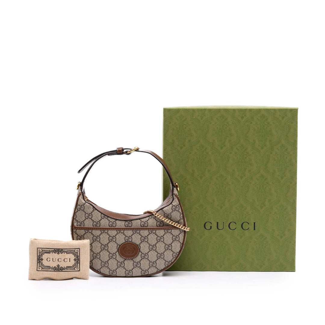 Half Moon Sac Mini GG Supreme Beige