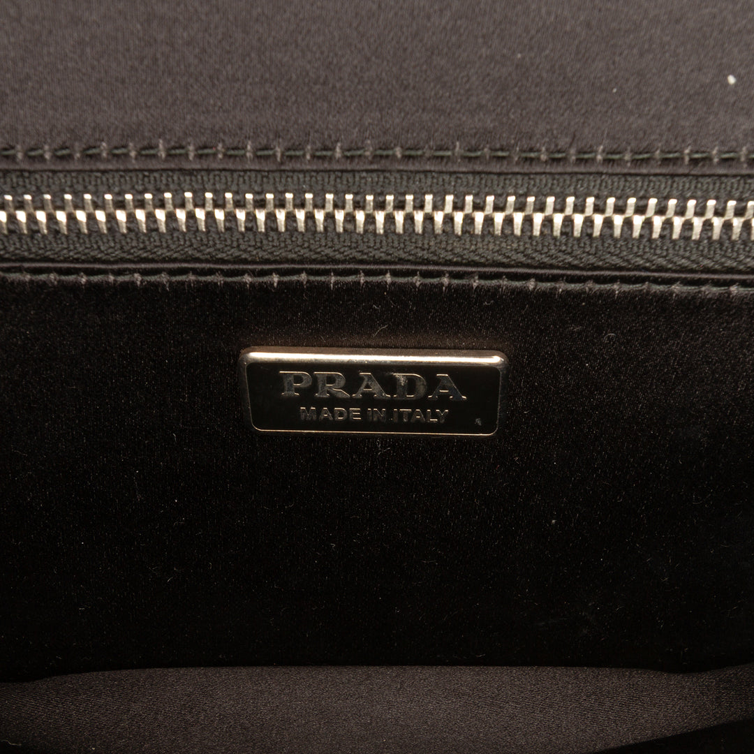 Prada Sequins Embellished Baia Chain à rabat