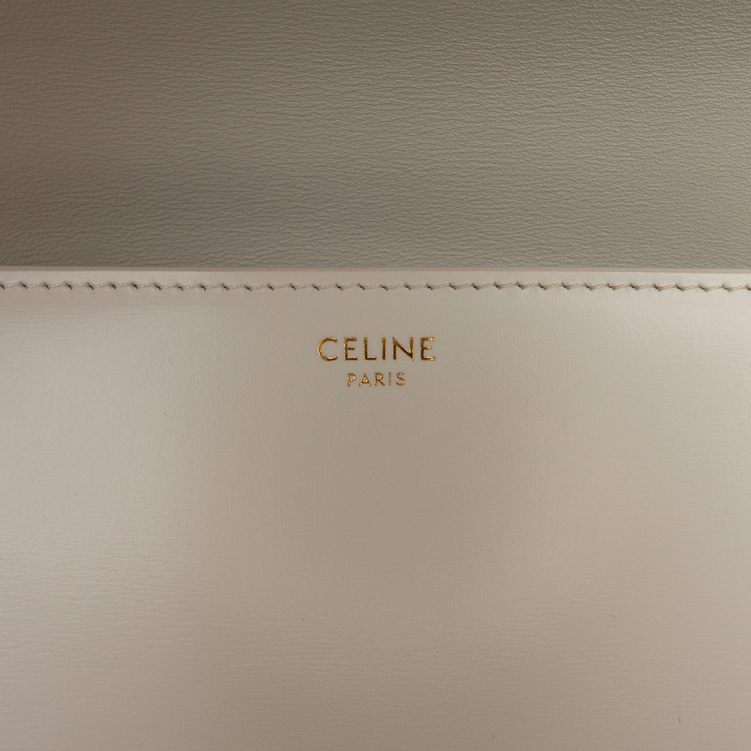 Celine Classique brillant Cuir de veau Triomphe Sac porté croisé