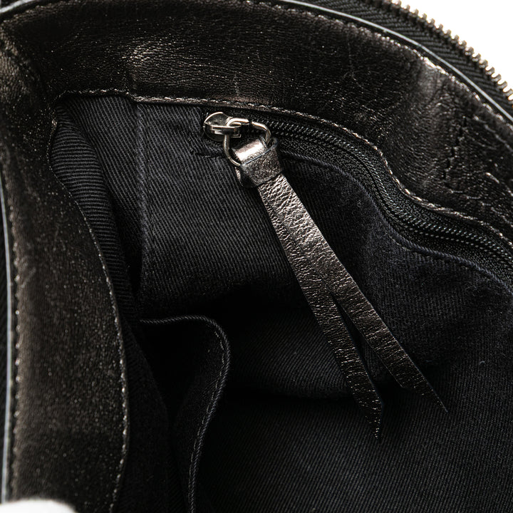 Anagram Nylon Crossbody Gray - Gaby Paris