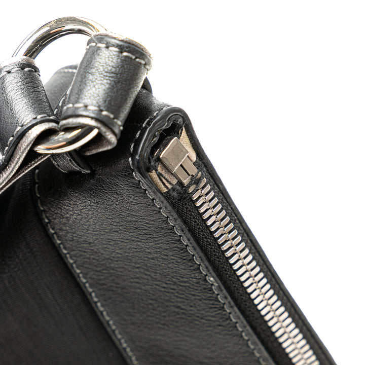 Anagram Nylon Crossbody Gray - Gaby Paris