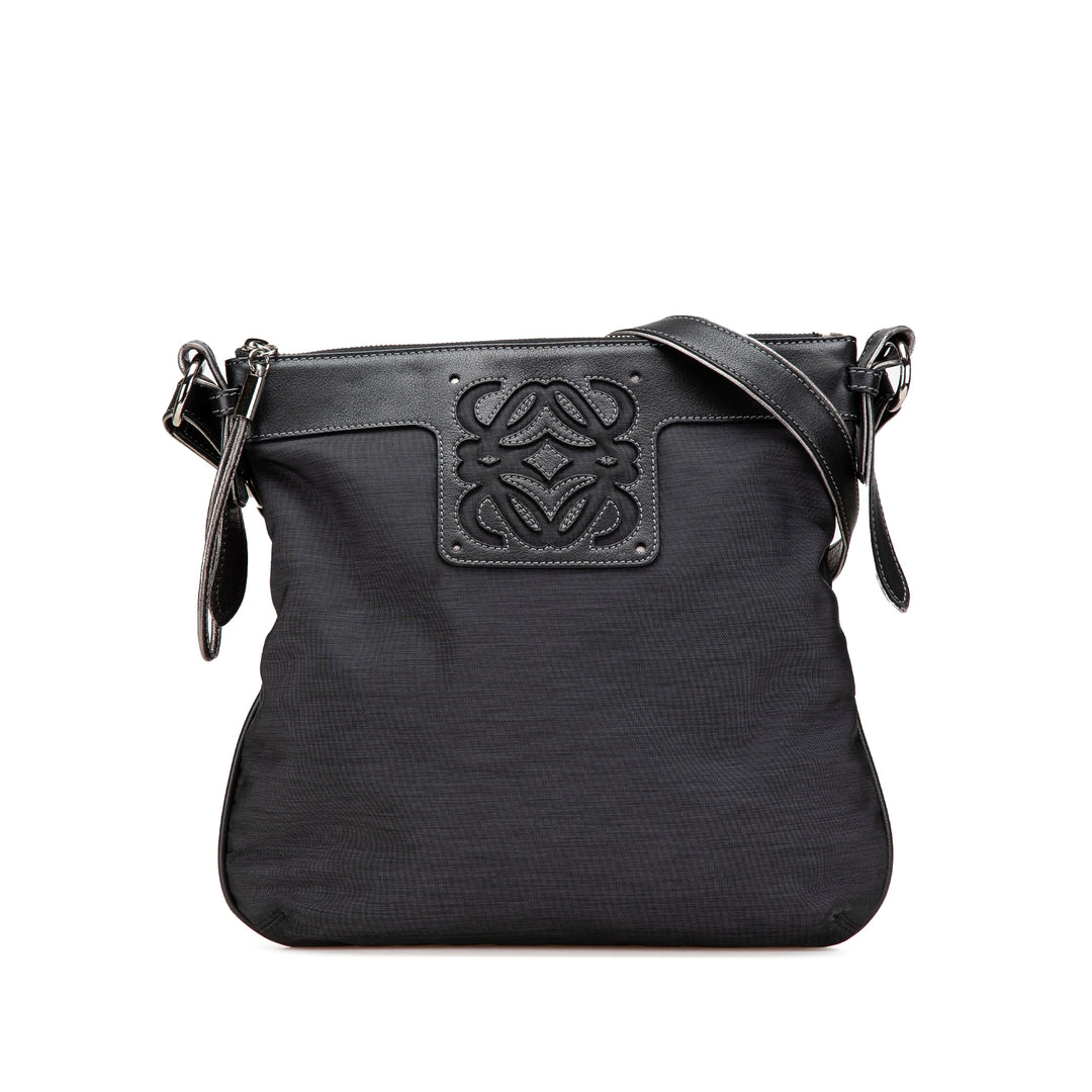 Anagram Nylon Crossbody Gray - Gaby Paris