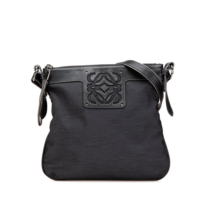 Anagram Nylon Crossbody Gray - Gaby Paris