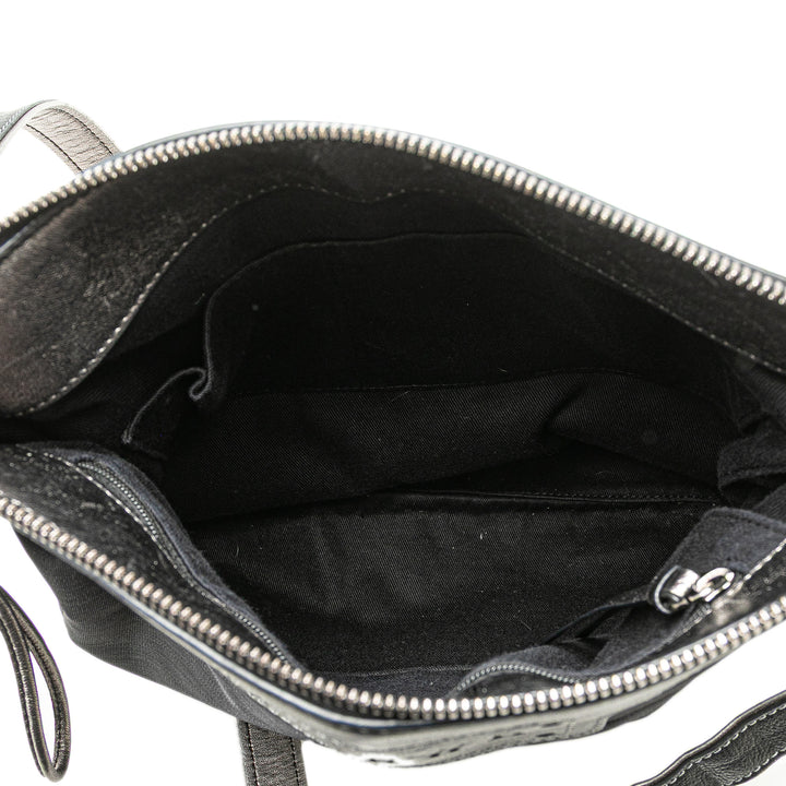 Anagram Nylon Crossbody Gray - Gaby Paris