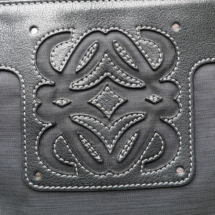 Anagram Nylon Crossbody Gray - Gaby Paris