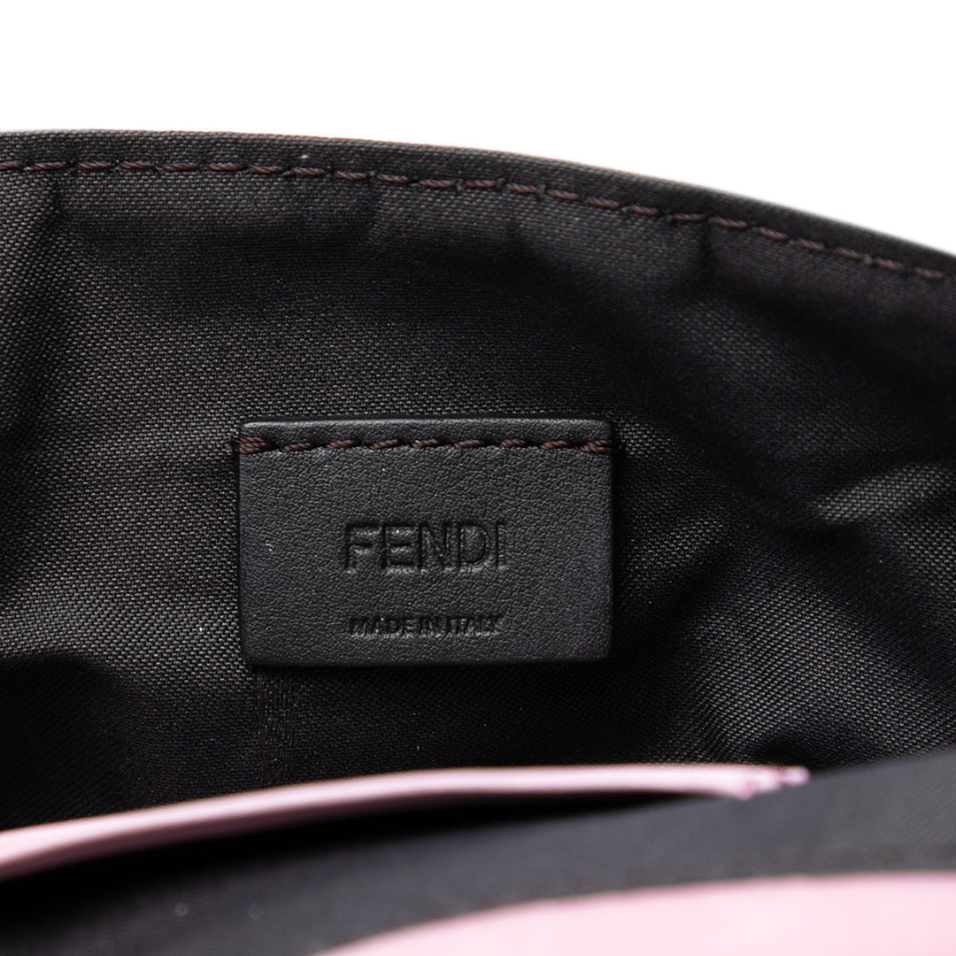 Fendi Zucca embossé Baguette Sac Mini Rose – vue 5 – GABY PARIS