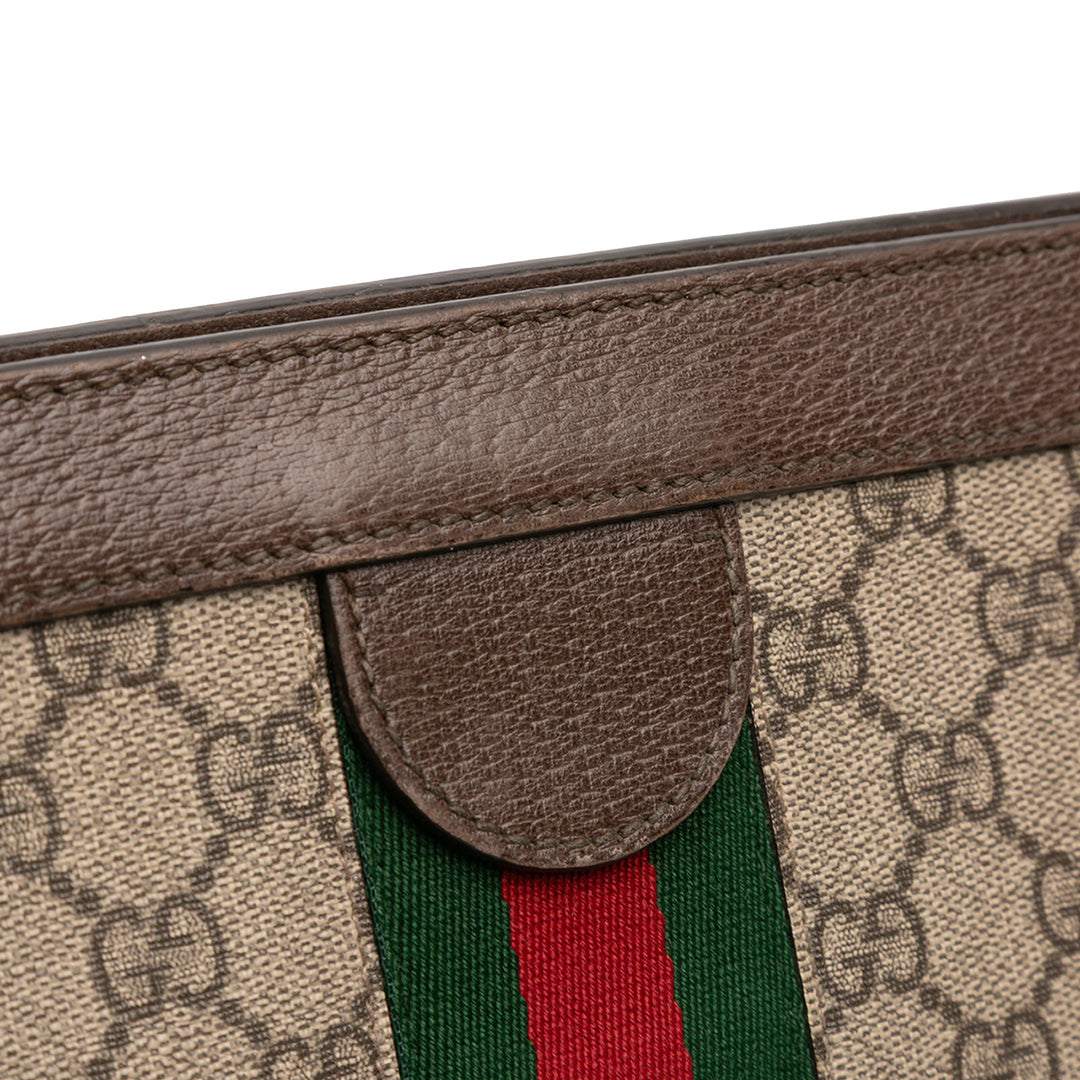 Gucci Small GG Supreme Web Ophidia Chain Sac porté croisé