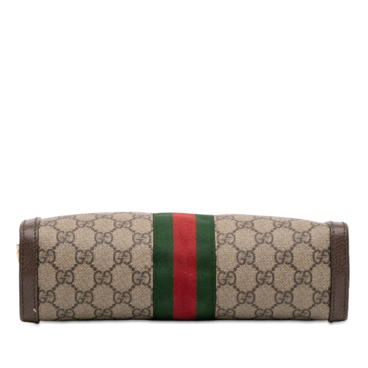 Gucci Small GG Supreme Web Ophidia Chain Sac porté croisé