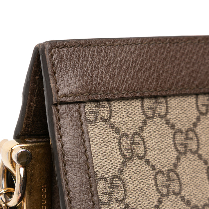 Gucci Small GG Supreme Web Ophidia Chain Sac porté croisé