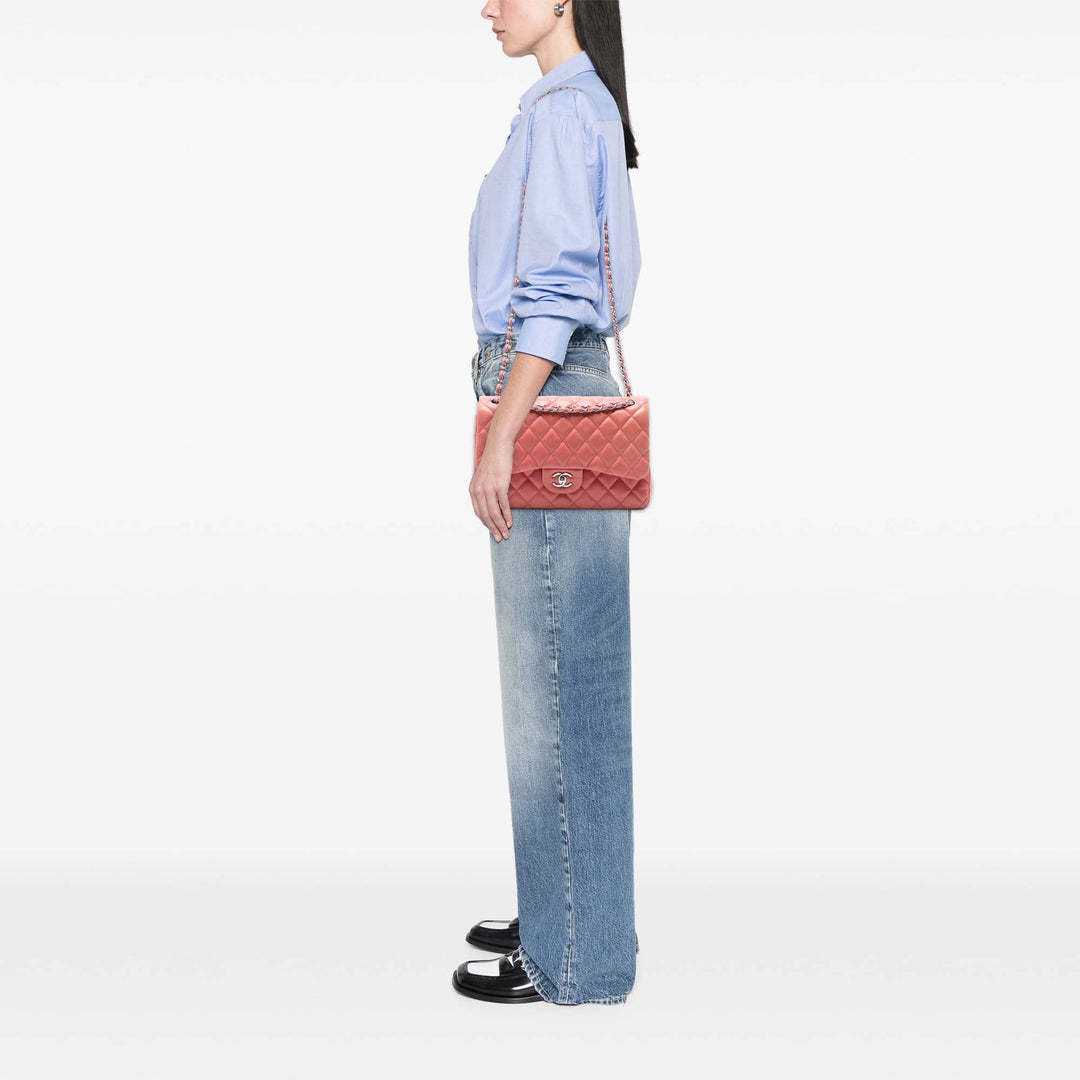 Chanel Jumbo Classic Cuir d’agneau Double rabat