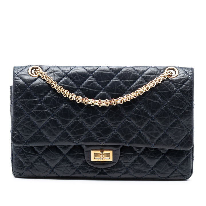 Chanel Matelassé vieilli Cuir de veau Reissue 2.55 Double rabat 226