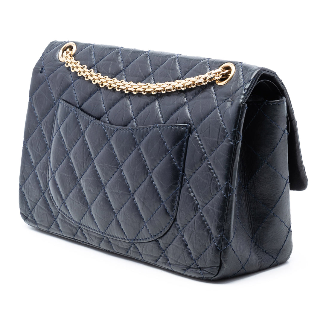 Chanel Matelassé vieilli Cuir de veau Reissue 2.55 Double rabat 226