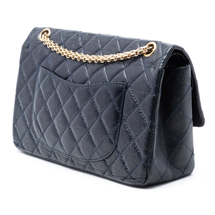 Chanel Matelassé vieilli Cuir de veau Reissue 2.55 Double rabat 226