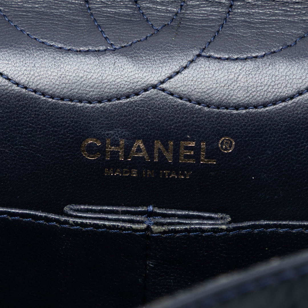 Chanel Matelassé vieilli Cuir de veau Reissue 2.55 Double rabat 226