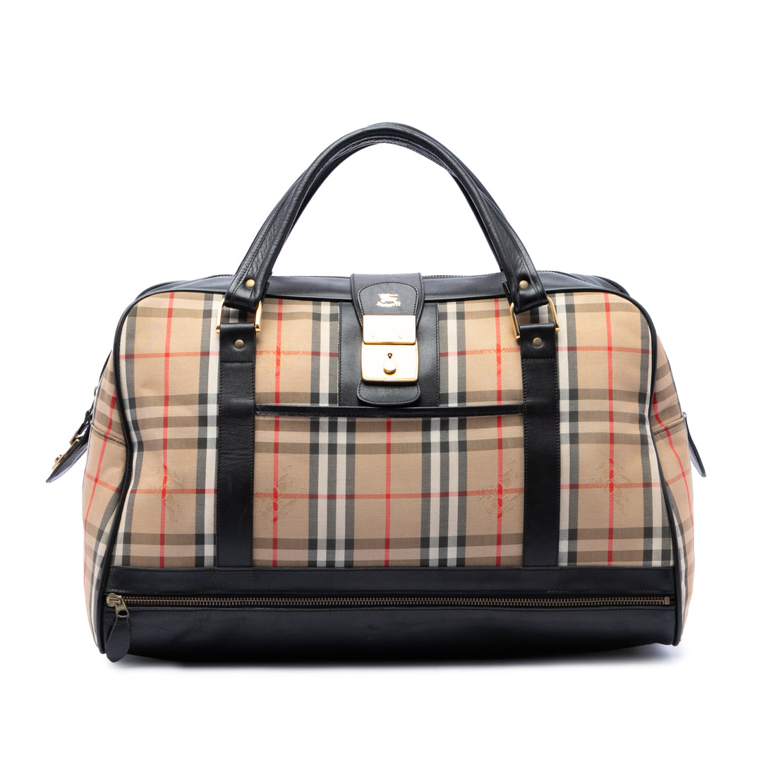 Burberry Haymarket Check Toile Sac de voyage