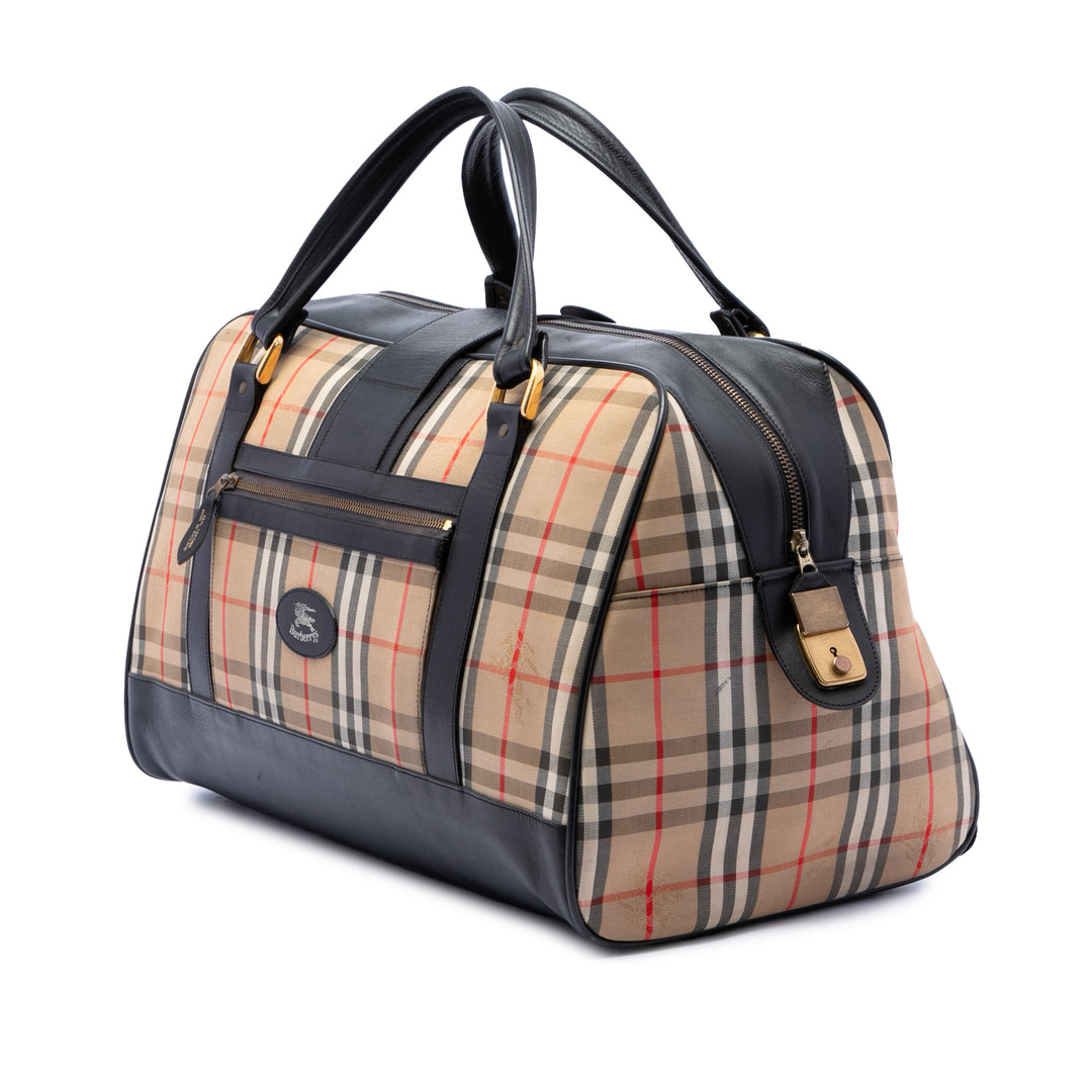 Burberry Haymarket Check Toile Sac de voyage