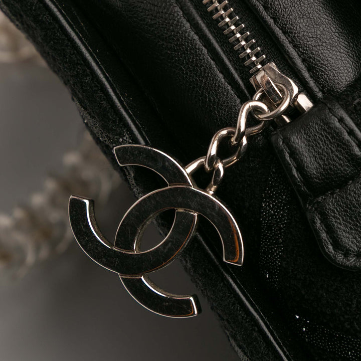 Chanel CC Tweed Chain Fantasy Sac porté croisé Noir