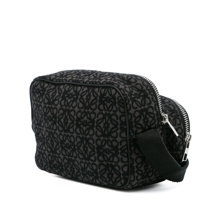 Mini Anagram Canvas Camera Bag Black - Gaby Paris