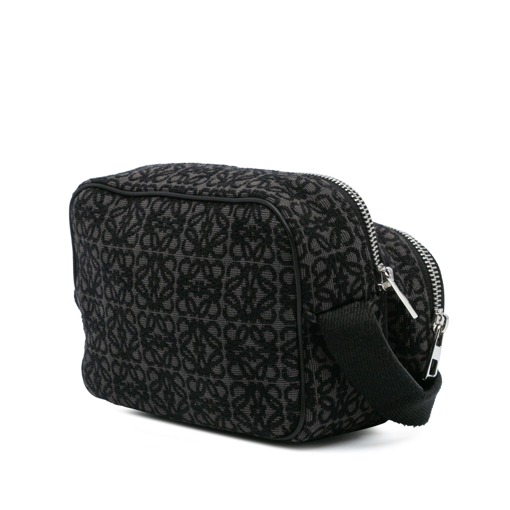 Mini Anagram Canvas Camera Bag Black - Gaby Paris