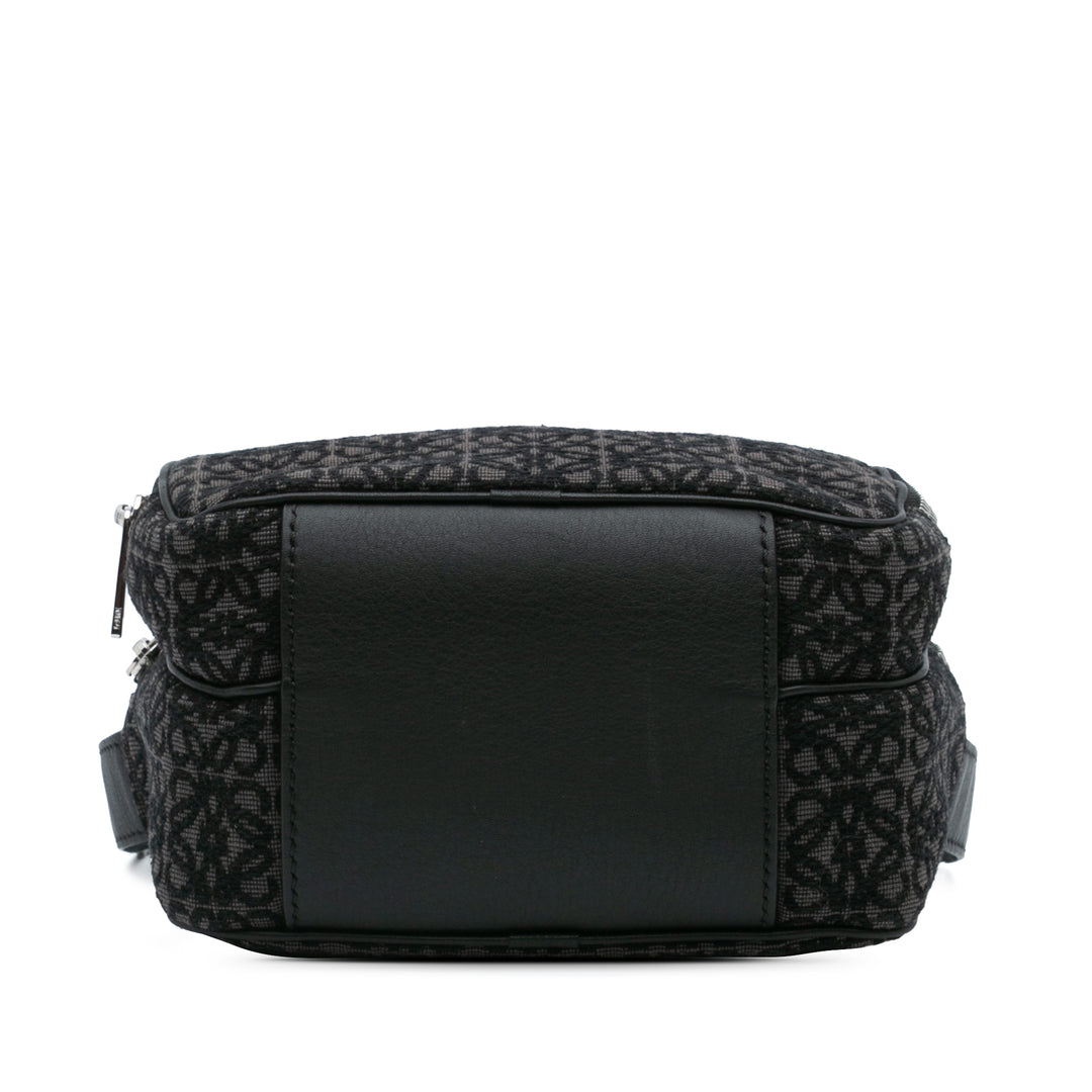 Mini Anagram Canvas Camera Bag Black - Gaby Paris