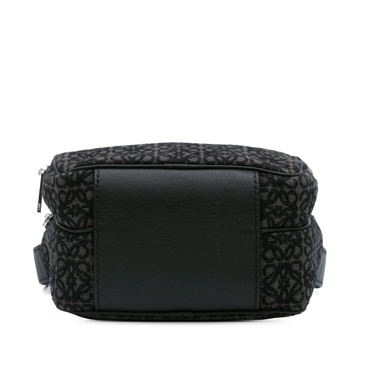 Mini Anagram Canvas Camera Bag Black - Gaby Paris