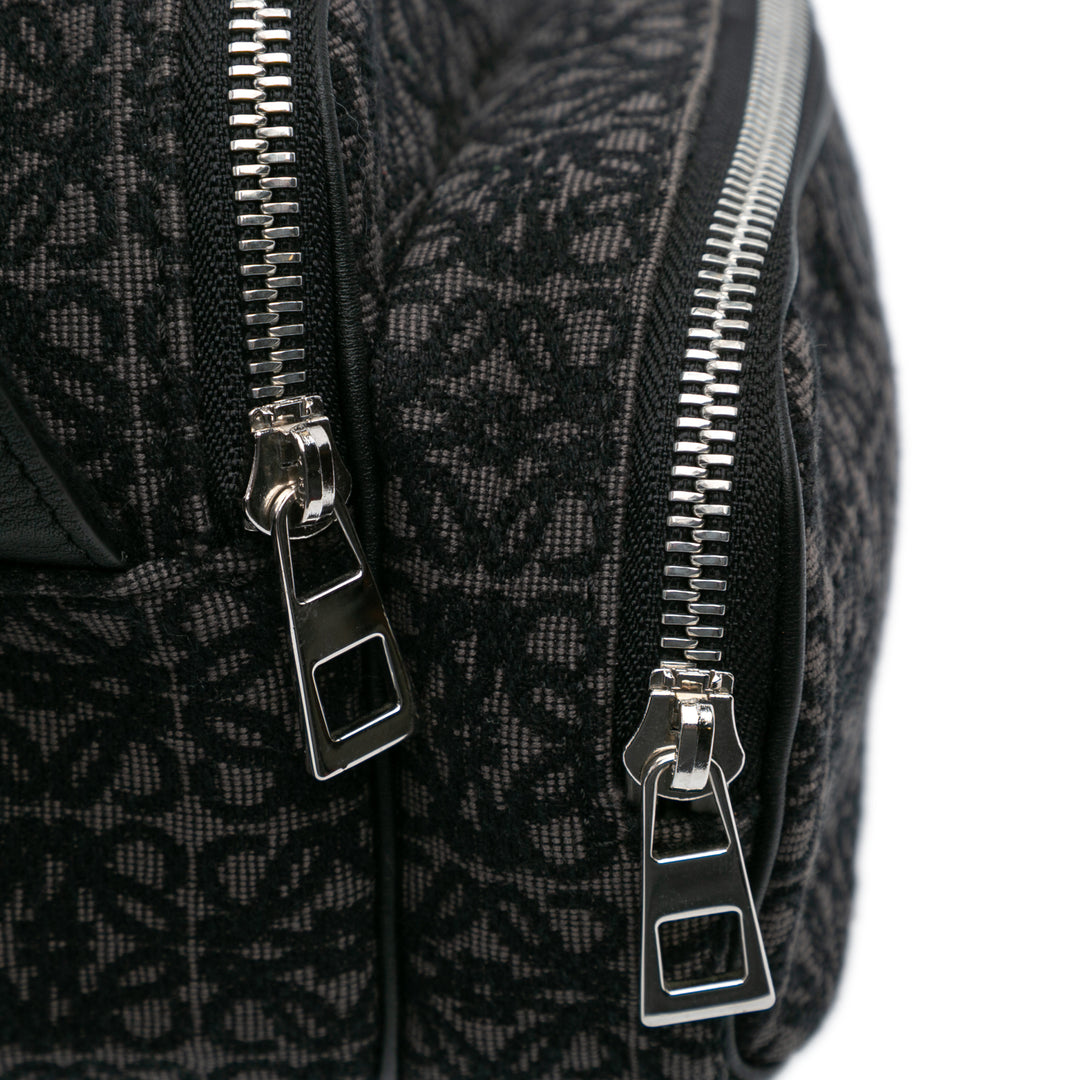 Mini Anagram Canvas Camera Bag Black - Gaby Paris