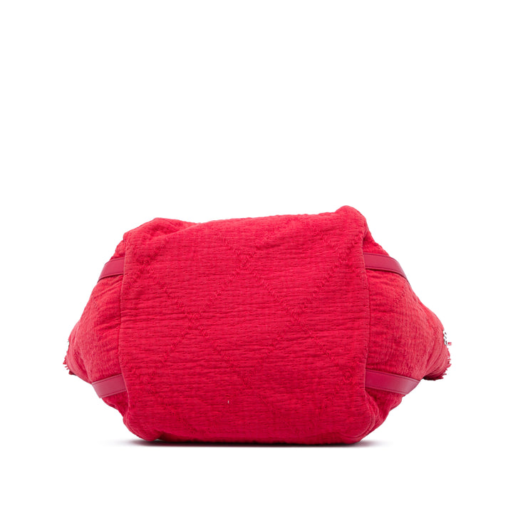 CC Fringe Cabas Rouge