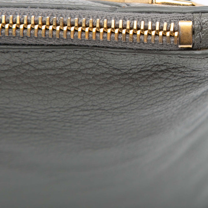 Balenciaga Cuir d’agneau Motocross Métallisé Edge Flat Pochette Gris – GABY PARIS Authentique