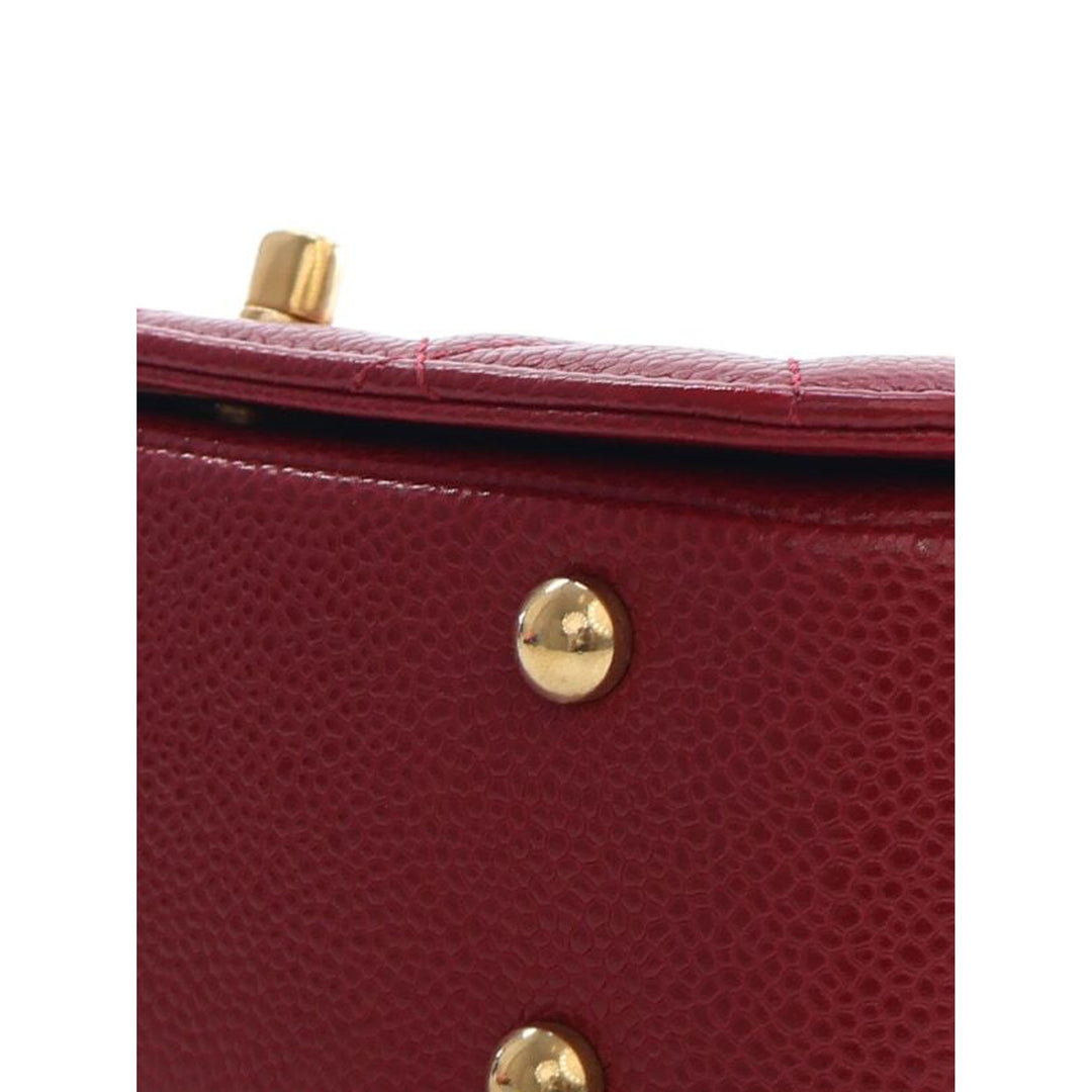 Chanel Sac à main Matelassé Carry Chic à rabat Mini Cuir d'agneau Rouge – vue 14 – GABY PARIS
