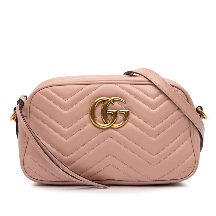 Gucci Small GG Marmont Matelasse Cuir de veau Sac porté croisé