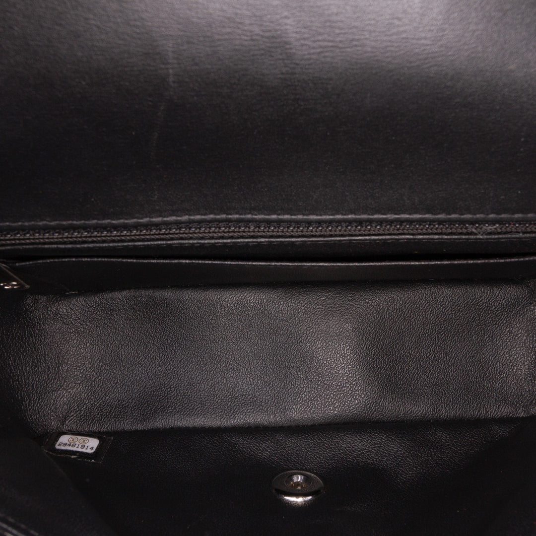 Mini Rectangular Classic Bicolor Patent Single Flap Pink - Gaby Paris
