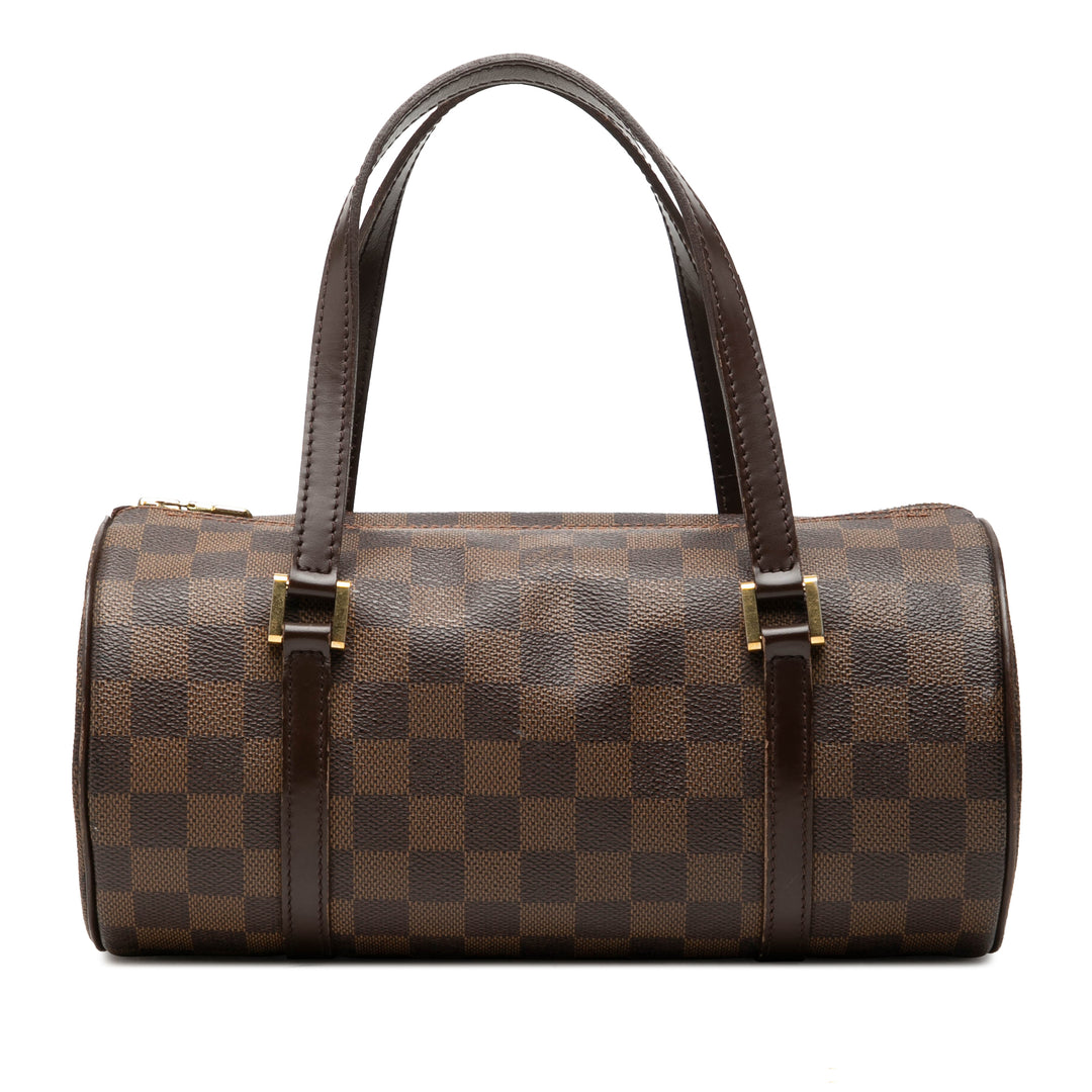 Louis Vuitton Sac à main Papillon 26 Damier Ébène Marron – vue principale – GABY PARIS