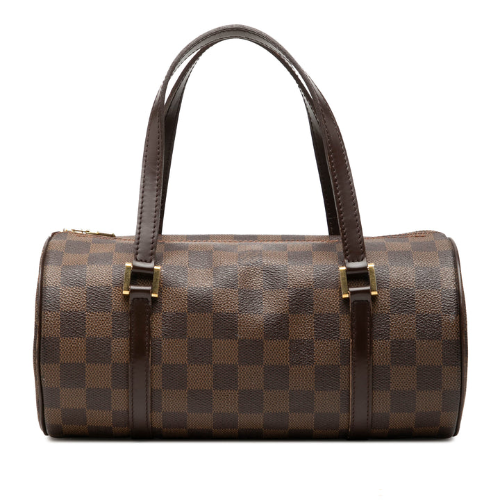 Louis Vuitton Sac à main Papillon 26 Damier Ébène Marron – vue principale – GABY PARIS