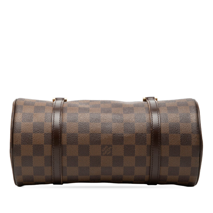 Louis Vuitton Sac à main Papillon 26 Damier Ébène Marron – vue 3 – GABY PARIS