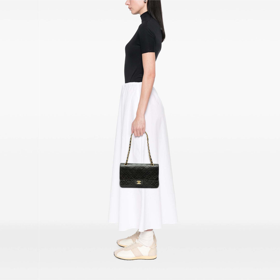 Chanel Medium Classic Cuir d’agneau Double rabat