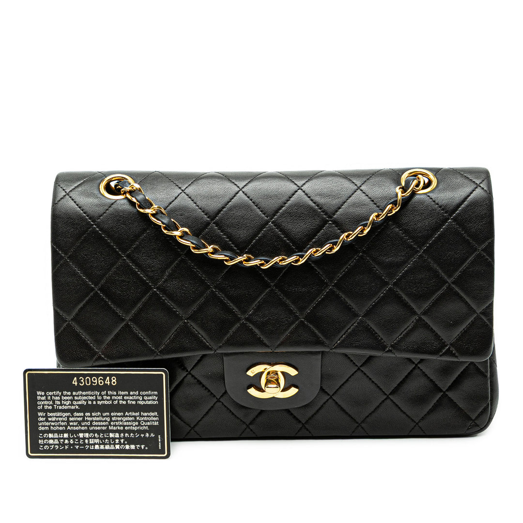 Chanel Medium Classic Cuir d’agneau Double rabat