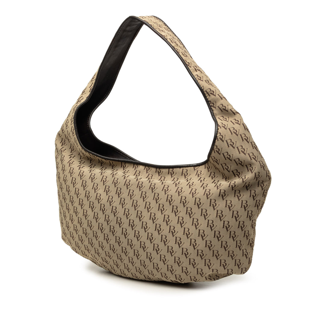 Bottega Veneta BV Campana Hobo Toile Monogram