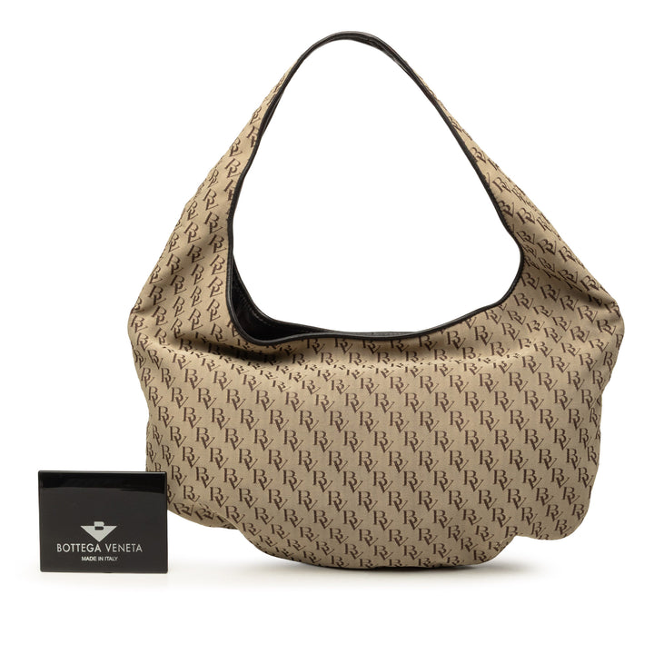 Bottega Veneta BV Campana Hobo Toile Monogram