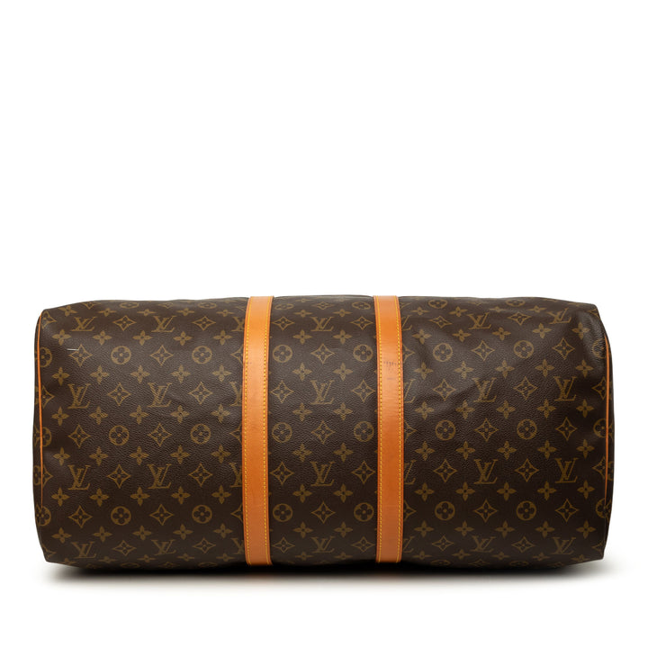 Louis Vuitton Keepall 55 Monogram Marron – vue 3 – GABY PARIS