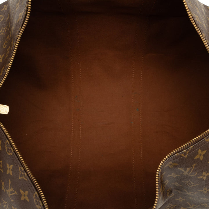 Louis Vuitton Keepall 55 Monogram Marron – vue 4 – GABY PARIS