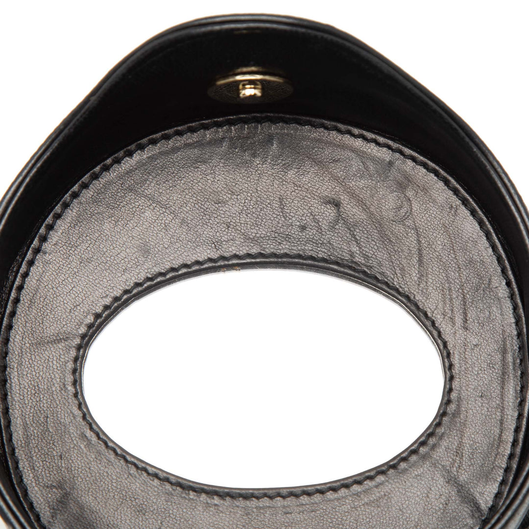 Chanel Mini Matelassé Cuir d’agneau Canteen Pompon Vanity