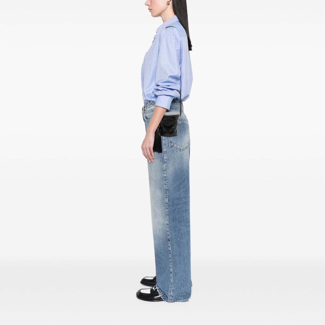 Chanel Mini Matelassé Cuir d’agneau Canteen Pompon Vanity