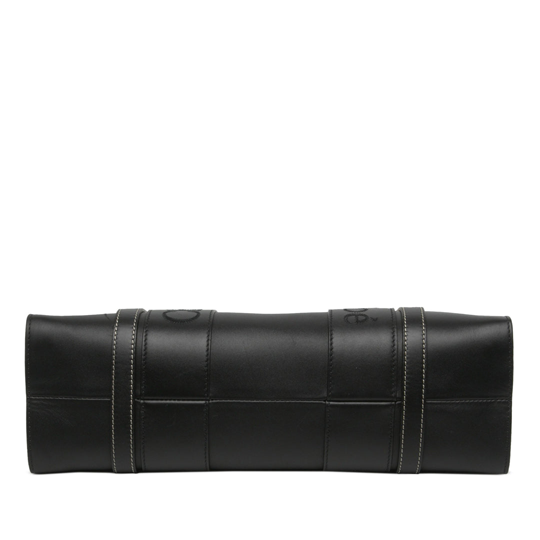 Chloé Cabas Woody Moyen Cuir de veau Noir – vue 3 – GABY PARIS
