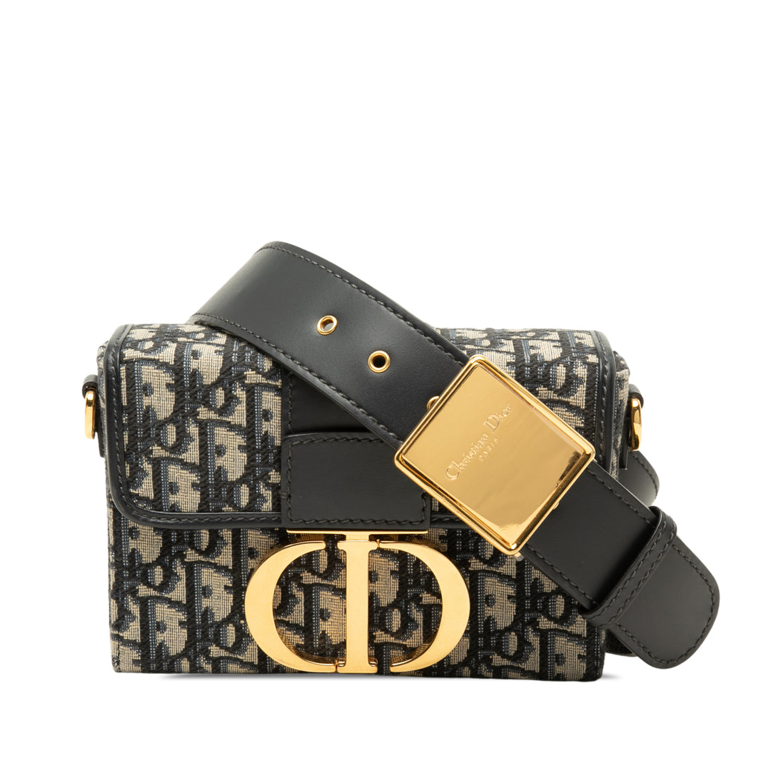 Dior Sac bandoulière 30 Montaigne boîte Oblique Bleu – vue principale – GABY PARIS