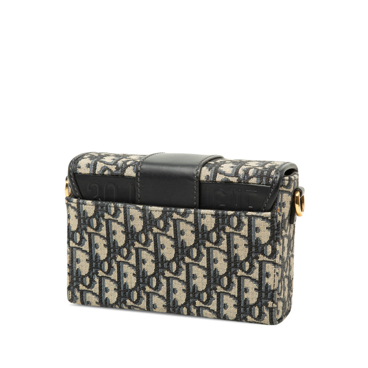 Dior Sac bandoulière 30 Montaigne boîte Oblique Bleu – vue 2 – GABY PARIS