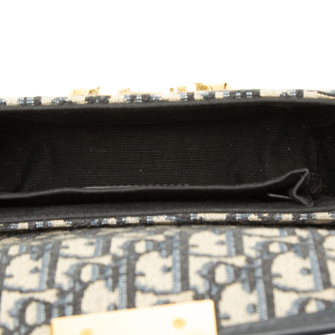 Dior Sac bandoulière 30 Montaigne boîte Oblique Bleu – vue 4 – GABY PARIS