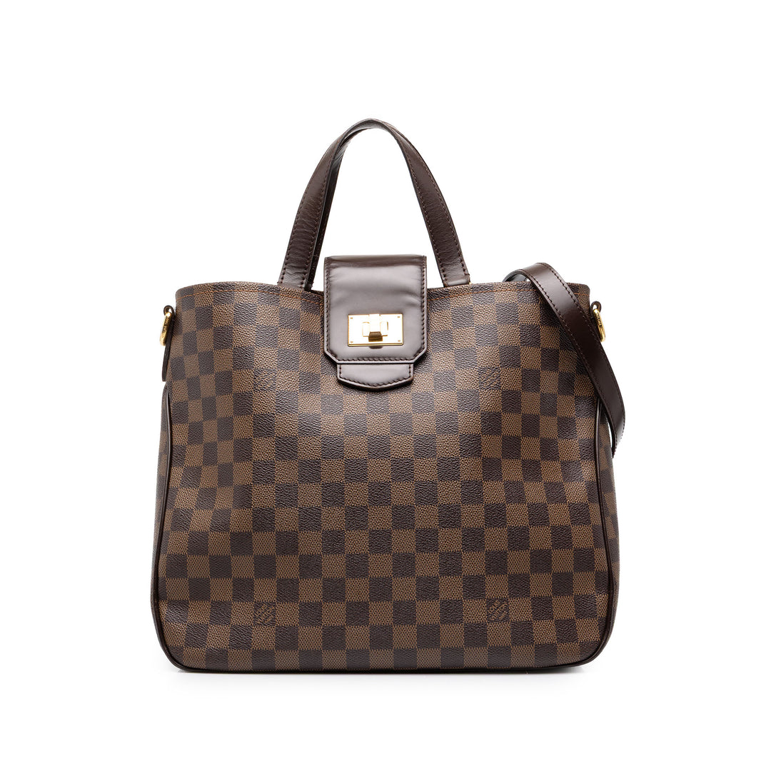 Louis Vuitton Cabas Rosebery Damier Ébène Marron – vue principale – GABY PARIS