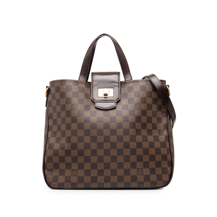 Louis Vuitton Cabas Rosebery Damier Ébène Marron – vue principale – GABY PARIS